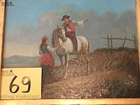 Lot 69 - schilderij wit paard - afbeelding 2 van  4