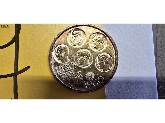 Lot 7 - belgische zilveren herdenkingsmunt (1980) - afbeelding 1 van  2