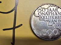 Lot 7 - belgische zilveren herdenkingsmunt (1980) - afbeelding 2 van  2