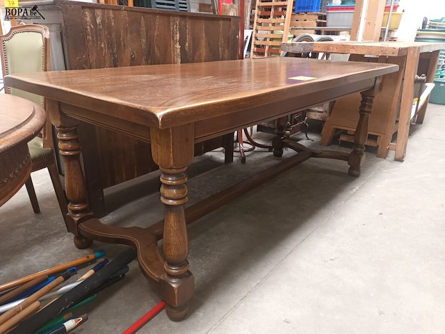 Lot 7 - eiken tafel - afbeelding 2 van  4
