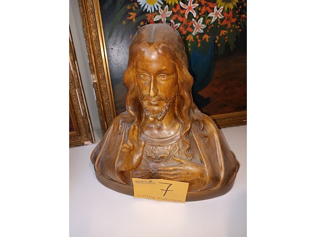 Lot 7 - gipsen jezusbeeld - afbeelding 1 van  4