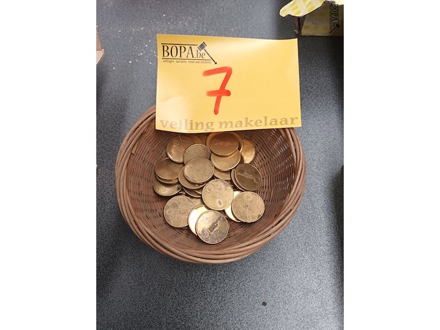 Lot 7 - jetons servicepunt sleihage. 38 stuks - afbeelding 1 van  2