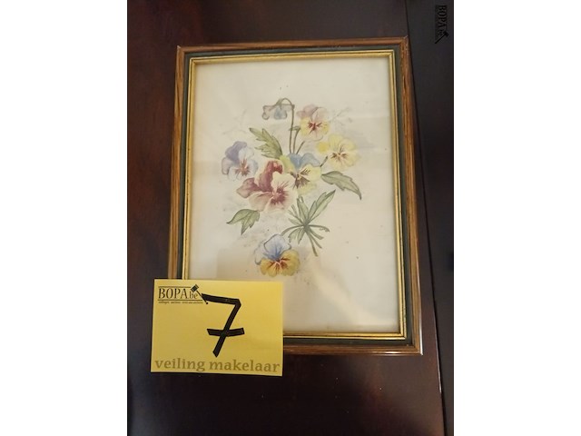 Lot 7 - kader bloemen - afbeelding 1 van  3