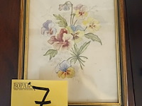 Lot 7 - kader bloemen - afbeelding 1 van  3