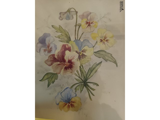 Lot 7 - kader bloemen - afbeelding 2 van  3