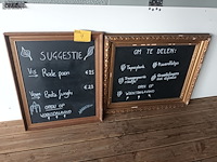 Lot 7 - krijtborden. 2 stuks