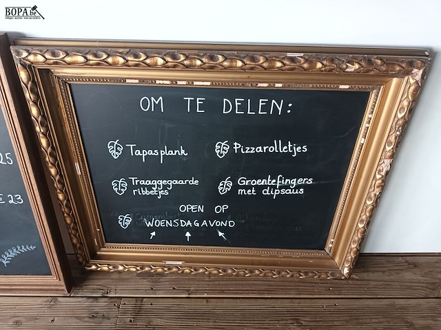 Lot 7 - krijtborden. 2 stuks - afbeelding 3 van  3