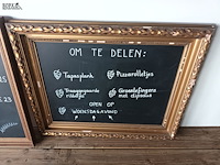 Lot 7 - krijtborden. 2 stuks - afbeelding 3 van  3