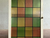 Lot 7 - muurkastjes met glas in lood effect