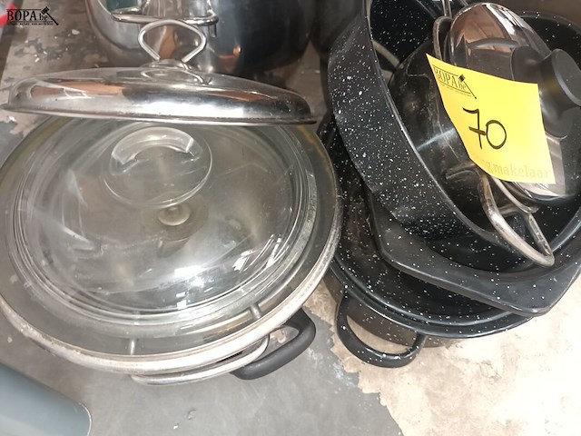 Lot 70 - kookpotten en pannen. 25 stuks - afbeelding 3 van  5