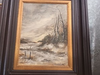 Lot 70 - schilderij en papyrus - afbeelding 2 van  4
