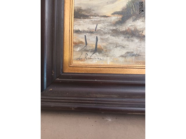 Lot 70 - schilderij en papyrus - afbeelding 4 van  4