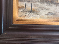 Lot 70 - schilderij en papyrus - afbeelding 4 van  4