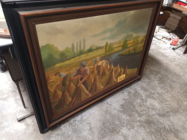 Lot 709 - schilderij landschap jo bossuyt - afbeelding 4 van  4