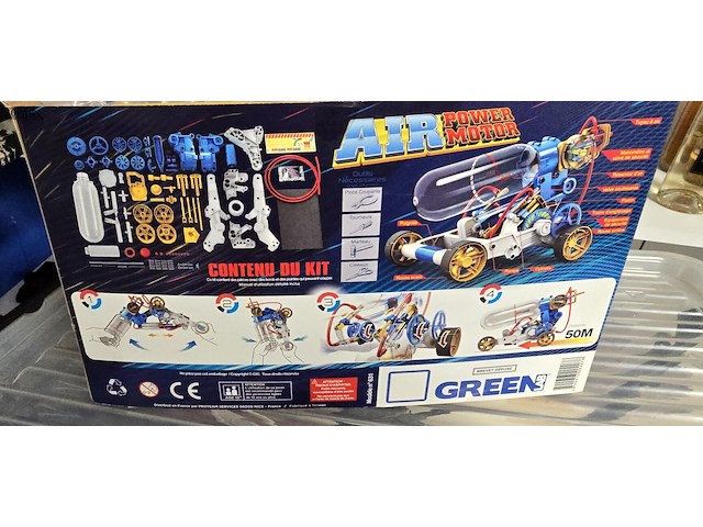 Lot 71 - air power motor bouwdoos, nieuw - afbeelding 2 van  3