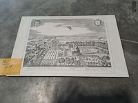 Lot 71 - historische gravure 'wacqven' op houten plank 50*32 - afbeelding 1 van  3
