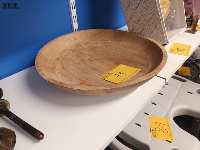 Lot 71 - houten schaal - afbeelding 3 van  3