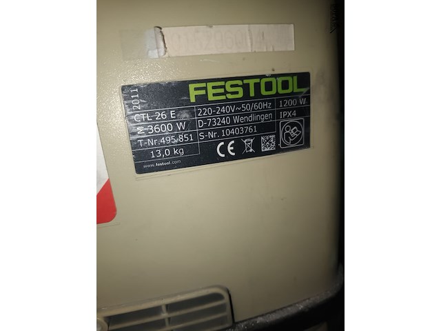 Lot 71 - stofzuiger festool - afbeelding 6 van  6