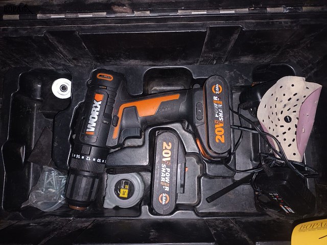 Lot 72 - accu schroefmachine worx in koffer - afbeelding 2 van  5