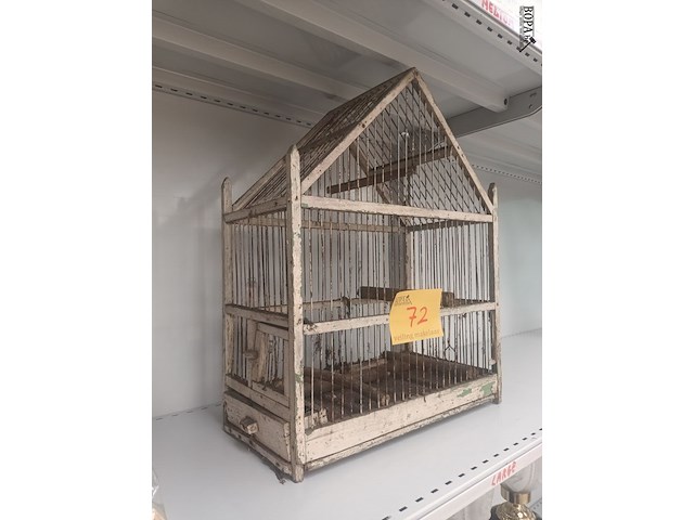 Lot 72 - brocante vogelkooi - afbeelding 2 van  3