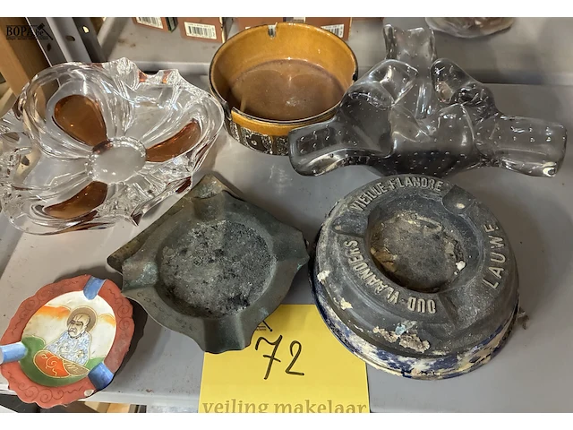 Lot 72 - lot asbakken - 6 stuks - afbeelding 1 van  4