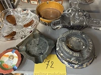 Lot 72 - lot asbakken - 6 stuks