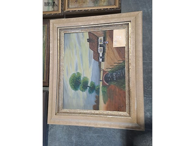Lot 72 - lot stillevens in decoratieve kaders - 7 stuks - afbeelding 4 van  6