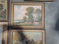 Lot 72 - lot stillevens in decoratieve kaders - 7 stuks - afbeelding 5 van  6