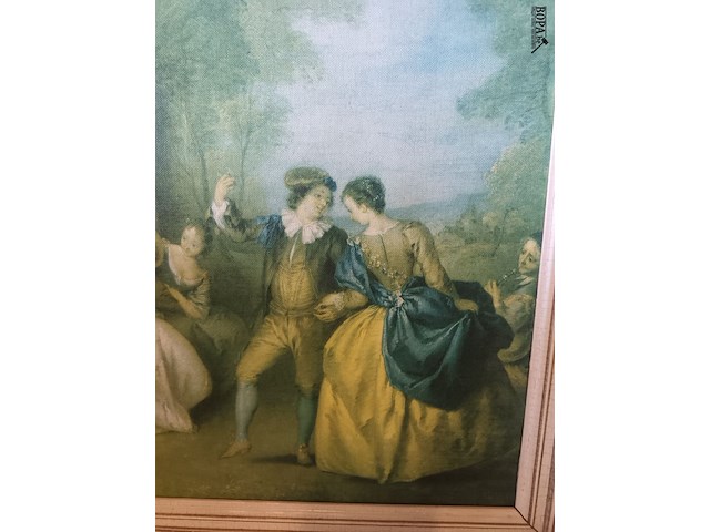 Lot 72 - schilderij dansend koppel - afbeelding 2 van  4