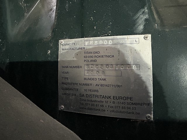 Lot 72 - set mazouttanks 2x 5000l - afbeelding 2 van  9