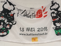 Lot 72 - vlag kattenstoet ieper 2018 - afbeelding 4 van  4