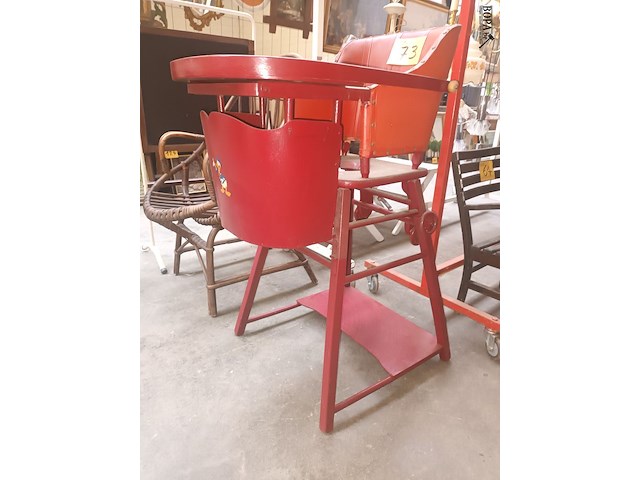 Lot 73 - antieke kinderstoel - afbeelding 3 van  4