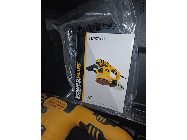 Lot 73 - excentrische schuurmachine powerplus - afbeelding 4 van  4