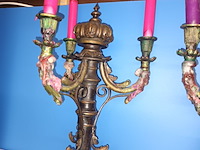 Lot 73 - koppel kandelaars - afbeelding 2 van  4