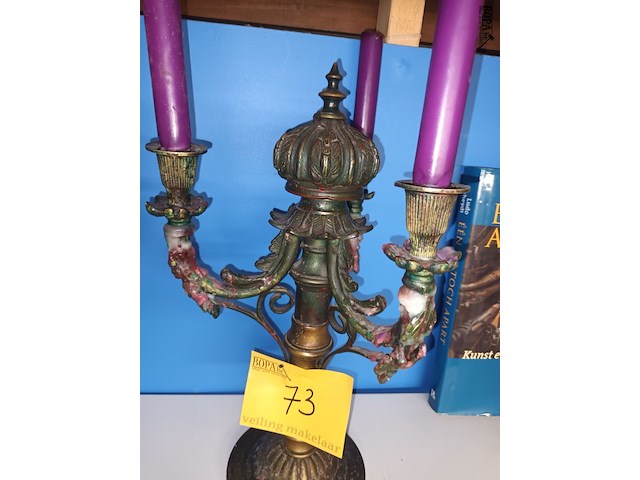 Lot 73 - koppel kandelaars - afbeelding 4 van  4