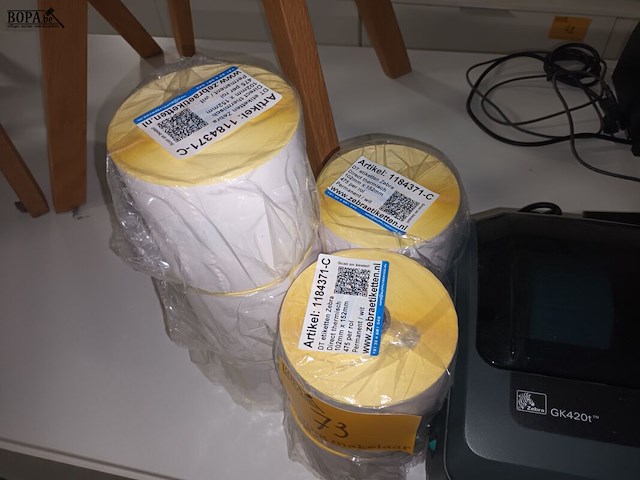 Lot 73 - labelprinter zebra - afbeelding 4 van  4