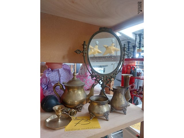 Lot 73 - lot koperen items, ong. 6 stuks - afbeelding 1 van  1