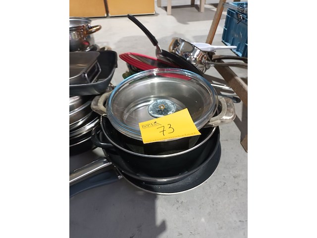 Lot 73 - lot potten en pannen. 20 stuks - afbeelding 3 van  4
