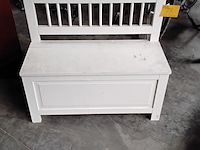 Lot 73 - opbergbank kinderen wit - afbeelding 1 van  2