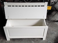 Lot 73 - opbergbank kinderen wit - afbeelding 2 van  2