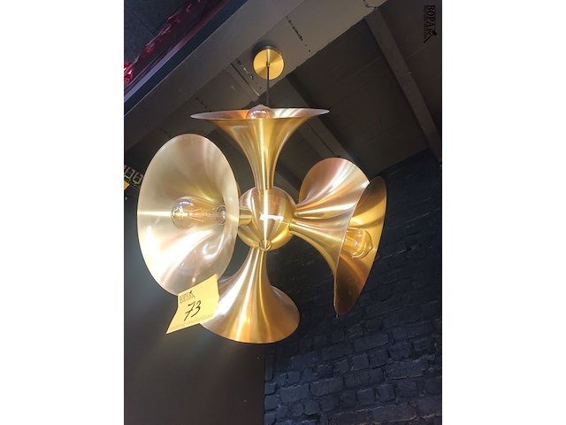 Lot 73 - trompet plafondverlichting - afbeelding 3 van  3