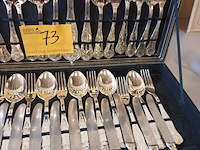 Lot 73 - verzilverd bestekset - afbeelding 3 van  5