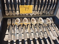 Lot 73 - verzilverd bestekset - afbeelding 4 van  5