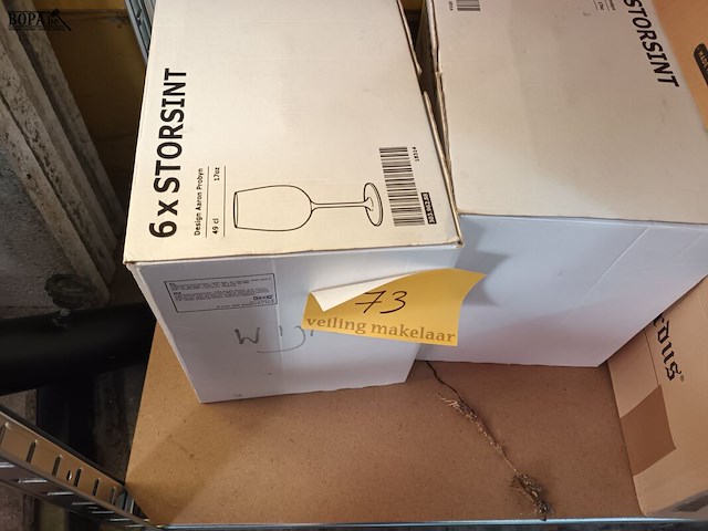 Lot 73 - wijnglazen en st. bernardusglazen - afbeelding 3 van  3