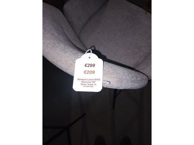 Lot 74 - barkruk. 2 stuks - afbeelding 5 van  5