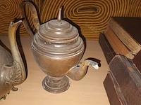 Lot 74 - koperen kannen. 4 stuks - afbeelding 4 van  4