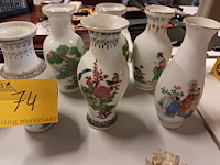 Lot 74 - oosterse vazen. 6 stuks - afbeelding 1 van  7