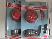 Lot 74 - reflecterende fietsplaatjes 5 verpakkingen - afbeelding 1 van  2