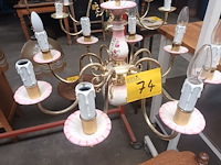 Lot 74 - vlaamse luster in keramiek - afbeelding 1 van  4