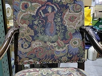 Lot 75 - antieke fauteuil in renaissancestijl louis xiv met gobelin - - afbeelding 5 van  5